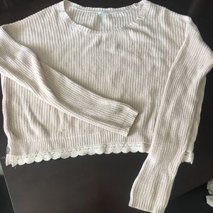 Lace rimmed Kimchi Blue sweater